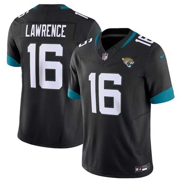 Men & Women & Youth Jacksonville Jaguars #16 Trevor Lawrence Black 2023 F.U.S.E Vapor Untouchable Limited Stitched Jersey